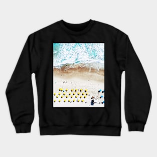 Beach Print, Beach Art Print, Beach Life, Modern Beach Poster, Sea Print, Coastal, Landscape Blue water, Sea print, Ocean print, Minimalist Crewneck Sweatshirt